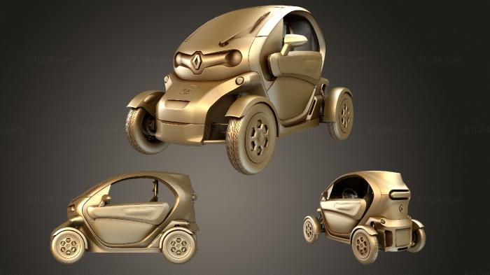 Автомобили и транспорт (Renault Twizy max, CARS_3272) 3D модель для ЧПУ станка